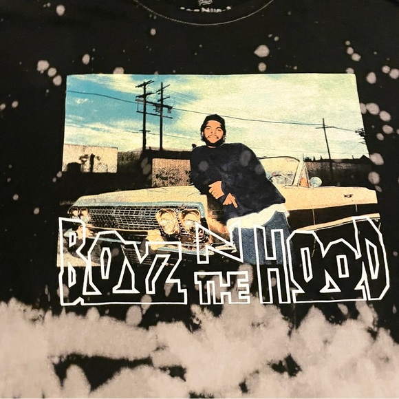 Boyz n the Hood Ice Cube Bleach Wash Graphic T-Shirt XL - Picture 2 of 16